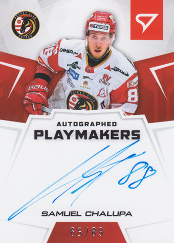 Chalupa Samuel 24-25 Slovenská hokejová liga Autographed Playmakers #AP-SC
