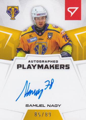 Nagy Samuel 24-25 Slovenská hokejová liga Autographed Playmakers #AP-SN