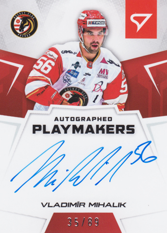 Mihálik Vladimír 24-25 Slovenská hokejová liga Autographed Playmakers #AP-VM