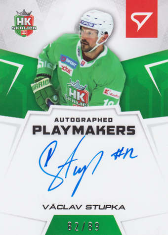 Stupka Václav 24-25 Slovenská hokejová liga Autographed Playmakers #AP-VS