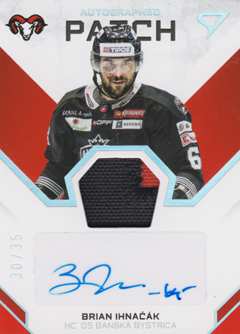 Ihnačák Brian 20-21 Tipos Extraliga Auto Patch #AP02