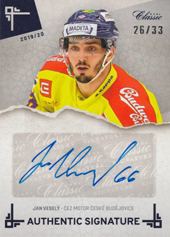 Veselý Jan 19-20 OFS Chance liga Authentic Signature #AS-JVE