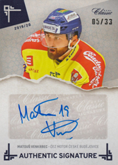 Venkrbec Matouš 19-20 OFS Chance liga Authentic Signature #AS-MVE