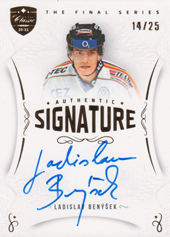 _Benýšek Ladislav 2021 OFS The Final Series Authentic Signature #TFS-LB