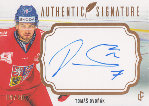 Dvořák Tomáš 2024 LC Expectations Authentic Signature Gold #AS-01