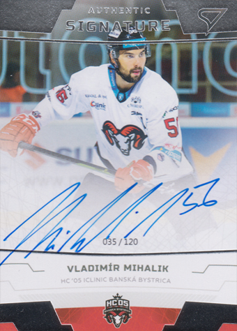 Mihálik Vladimír 19-20 Tipsport Liga Authentic Signature #A03