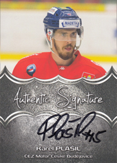 Plášil Karel 18-19 Premium Cards Authentic Signature #AS-05