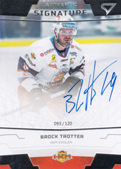 Trotter Brock 19-20 Tipsport Liga Authentic Signature #A09