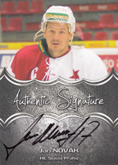 Novák Jan 18-19 Premium Cards Authentic Signature #AS-15