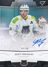 Macaulay Scott 19-20 Tipsport Liga Authentic Signature #A20