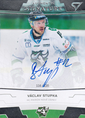Stupka Václav 19-20 Tipsport Liga Authentic Signature #A25