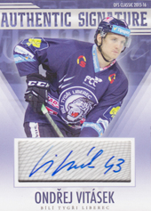 Vitásek Ondřej 15-16 OFS Classic Authentic Signature #28
