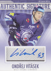 Vitásek Ondřej 15-16 OFS Classic Authentic Signature #28