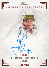 Kverka Jaromír 18-19 OFS Chance liga Authentic Signature #AS033