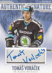 Voráček Tomáš 15-16 OFS Classic Authentic Signature #33