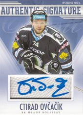 Ovčačík Ctirad 15-16 OFS Classic Authentic Signature #34