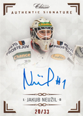 Neužil Jakub 18-19 OFS Chance liga Authentic Signature #AS035