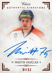 Havelka Martin 18-19 OFS Chance liga Authentic Signature #AS063