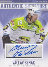 Benák Václav 15-16 OFS Classic Authentic Signature #67
