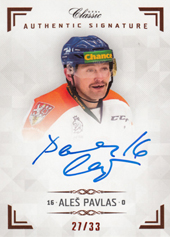 Pavlas Aleš 18-19 OFS Chance liga Authentic Signature #AS067