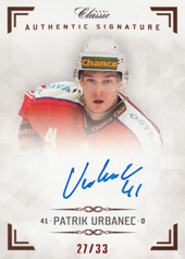 Urbanec Patrik 18-19 OFS Chance liga Authentic Signature #AS090