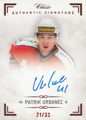 Urbanec Patrik 18-19 OFS Chance liga Authentic Signature #AS090