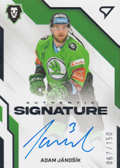 Jánošík Adam 22-23 Tipsport Extraliga Authentic Signature Level 1 #AS1-AJ