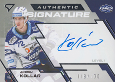 Kollár Andrej 23-24 Tipsport Extraliga Authentic Signature Level 1 #SL1-AK