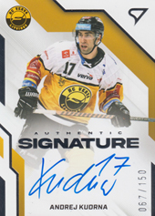 Kudrna Andrej 22-23 Tipsport Extraliga Authentic Signature Level 1 #AS1-AK