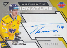 Chlubna Tomáš 23-24 Tipsport Extraliga Authentic Signature Level 1 #SL1-CH