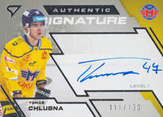 Chlubna Tomáš 23-24 Tipsport Extraliga Authentic Signature Level 1 #SL1-CH
