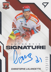 Lalancette Christophe 22-23 Tipsport Extraliga Authentic Signature Level 1 #AS1-CL