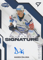 Ďaloga Marek 22-23 Tipsport Extraliga Authentic Signature Level 1 #AS1-DA