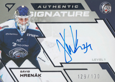 Hrenák Dávid 23-24 Tipsport Extraliga Authentic Signature Level 1 #SL1-DH