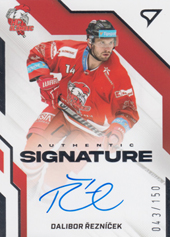 Řezníček Dalibor 22-23 Tipsport Extraliga Authentic Signature Level 1 #AS1-DR