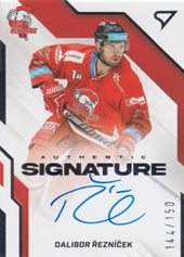 Řezníček Dalibor 22-23 Tipsport Extraliga Authentic Signature Level 1 #AS1-DR