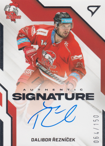Řezníček Dalibor 22-23 Tipsport Extraliga Authentic Signature Level 1 #AS1-DR