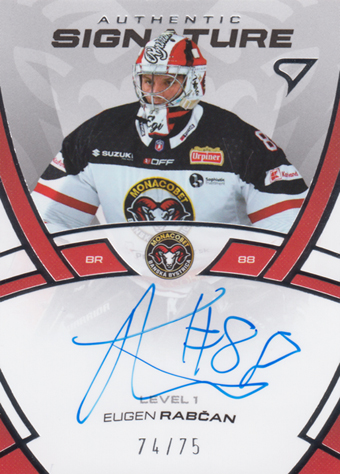 Rabčan Eugen 24-25 Tipos Extraliga Authentic Signature Level 1 #SL1-ER