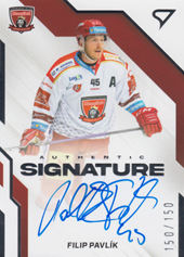 Pavlík Filip 22-23 Tipsport Extraliga Authentic Signature Level 1 #AS1-FP