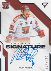 Pavlík Filip 22-23 Tipsport Extraliga Authentic Signature Level 1 #AS1-FP