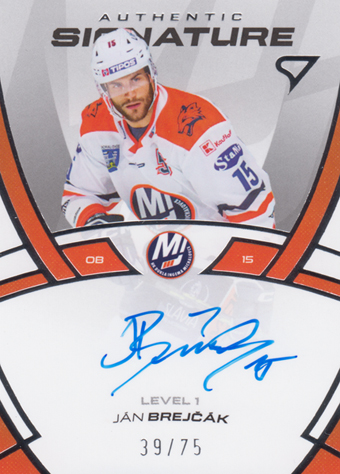 Brejčák Ján 24-25 Tipos Extraliga Authentic Signature Level 1 #SL1-JB