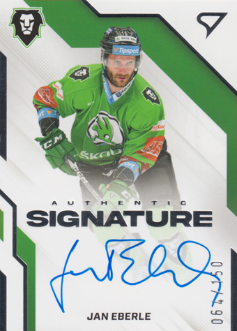 Eberle Jan 22-23 Tipsport Extraliga Authentic Signature Level 1 #AS1-JE
