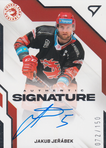 Jeřábek Jakub 22-23 Tipsport Extraliga Authentic Signature Level 1 #AS1-JJ