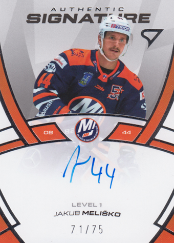 Meliško Jakub 24-25 Tipos Extraliga Authentic Signature Level 1 #SL1-JM