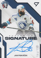 Piskáček Jan 22-23 Tipsport Extraliga Authentic Signature Level 1 #AS1-JP