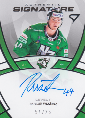 Ružek Jakub 24-25 Tipos Extraliga Authentic Signature Level 1 #SL1-JR