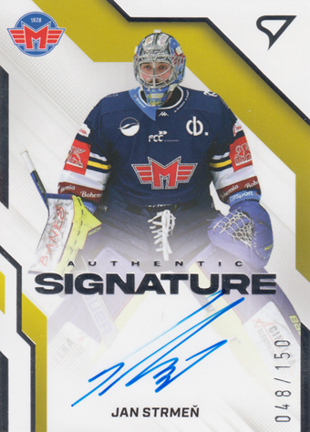 Strmeň Jan 22-23 Tipsport Extraliga Authentic Signature Level 1 #AS1-JS