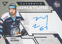 Klíma Kelly 23-24 Tipsport Extraliga Authentic Signature Level 1 #SL1-KK