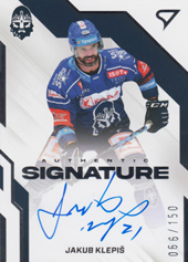 Klepiš Jakub 22-23 Tipsport Extraliga Authentic Signature Level 1 #AS1-KL