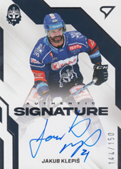 Klepiš Jakub 22-23 Tipsport Extraliga Authentic Signature Level 1 #AS1-KL